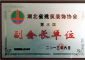 湖北省建筑装饰协会副会长单位（2013年）